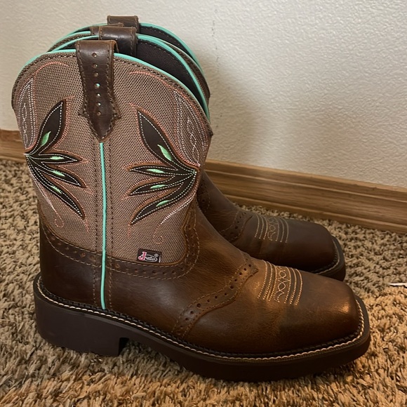 Justin Brand Ladies Size 8 Nettie Western Boot - Picture 8 of 13